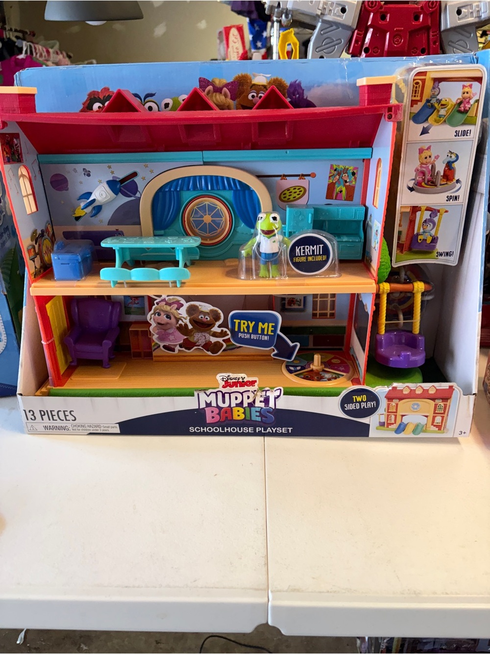 Nwt Disney Junior Muppet babies schoolhouse playset